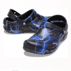 CROCS Black Lightning Bistro Work Clog, 11, EUC